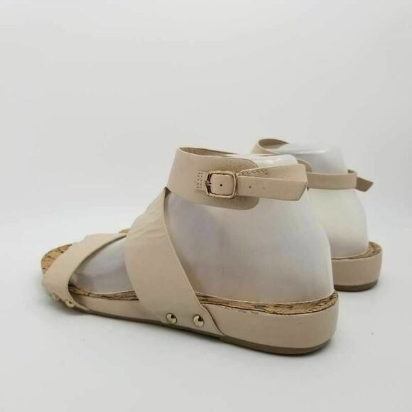 Restricted Womens Ankle Strap Buckle Flat Sandals Beige Size 8.5 - Picture 12 of 12